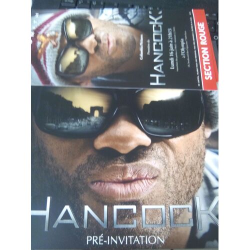 Pré-Invitaiton À L'avant Première Du Film Hancock Avec Will Smith Charlize Theron + 2 Invitations