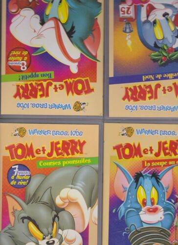 Lot 5 Vhs Tom Et Jerry 37 Épisodes - Course Poursuite -La Soupe Au Chat -Bon Apètit - Amitiés Explosivies-La Veillée De Noël