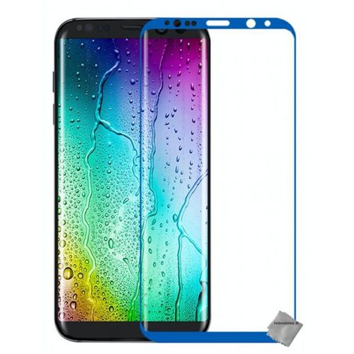 Film Protection Verre Trempe Incurve Integral Pour Samsung G950f Galaxy S8 - Bleu