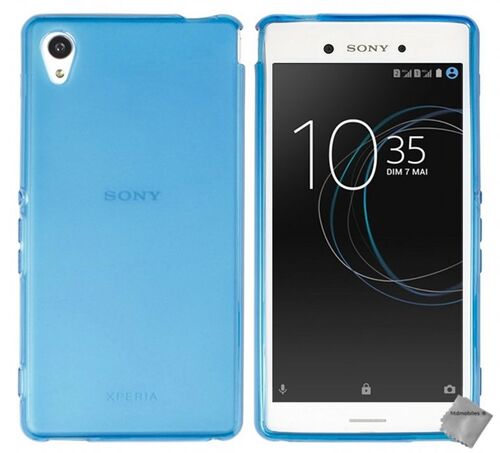 Housse etui coque pochette silicone gel fine pour Sony Xperia XA1 Ultra + film ecran - BLEU