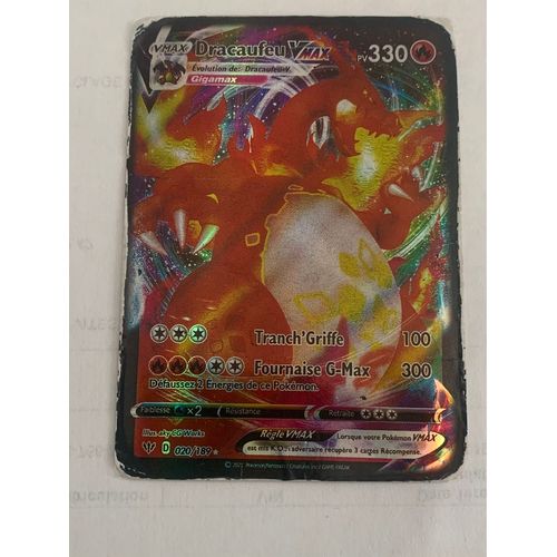 Carte Pokémon Dracaufeu Vmax Pv330