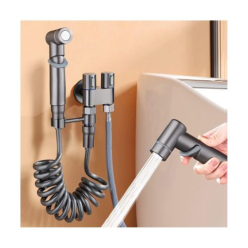 1-In-2-Out Dual Control Valve Mini Multi-Function Faucet Mini Shower Pressure Kit de de Salle de Bain pour Bidet et Douche-B