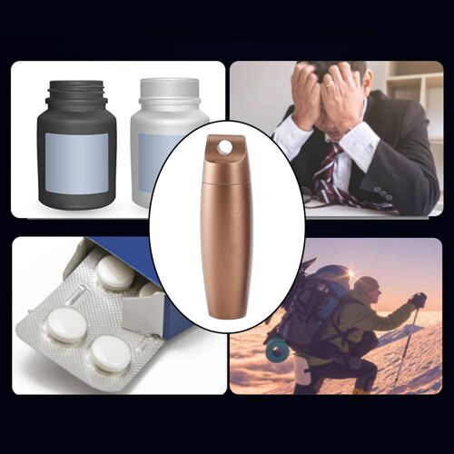 Conteneur Organiseur De Pilules Portable, Petit Porte-Bidon, Bouteilles De Médicaments Étanches De Survie, Pour Les Voyages En Plein Air 