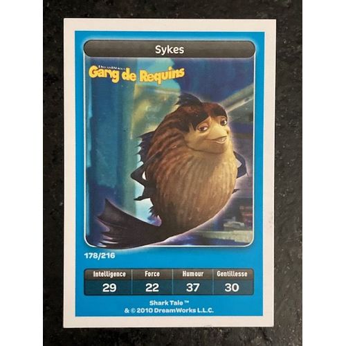 Carte Carrefour Dreamworks - Gang Des Requins - Sykes 178/216