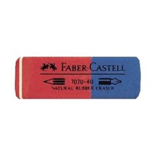 Faber-Castell 7070-40 - Gomme - Bleu, Rouge - Caoutchouc