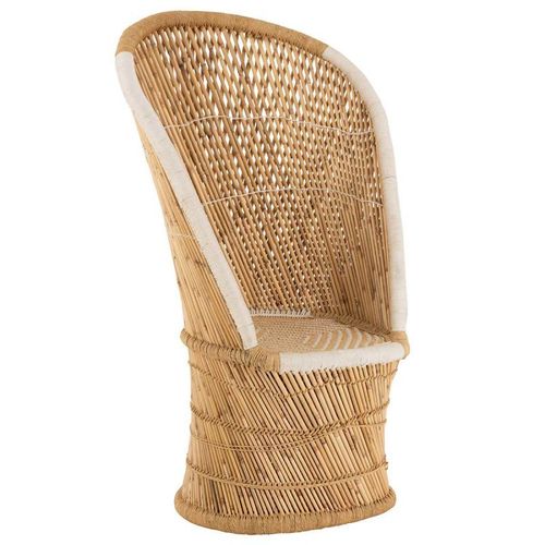 Paris Prix - Fauteuil Design En Bambou "Smocla" 150cm Naturel