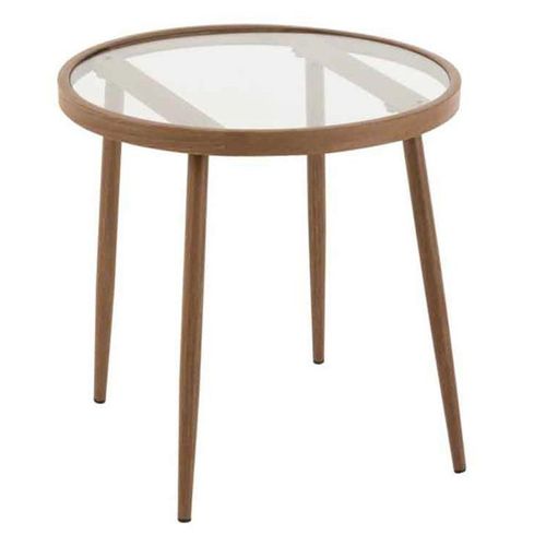 Paris Prix - Table Gigogne Design "Fuolas" 50cm Marron