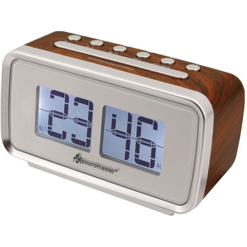 radio-réveil couleur bois