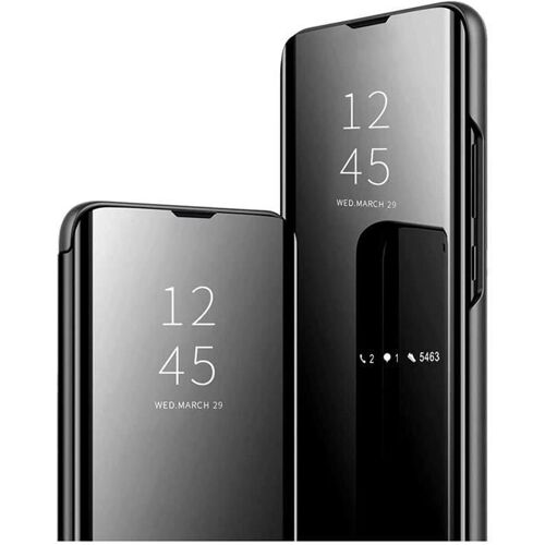 Coque Samsung Galaxy S22+ 5G, Coque Samsung S22 Plus 5G - Protection Clear View Housse Etui Rabat Miroir - Noir