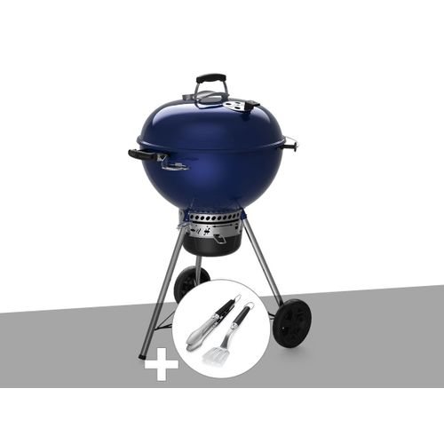 Barbecue à charbon Weber Master-Touch GBS C-5750 57 cm Deep Ocean Blue avec kit 2 ustensiles