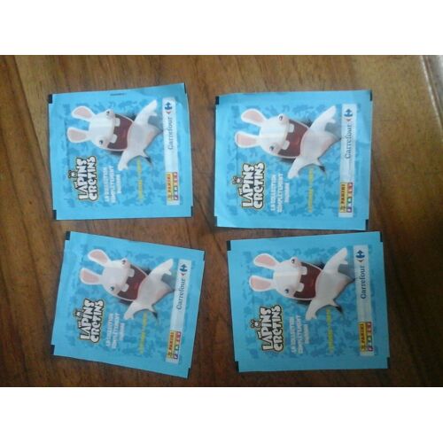 Lot De 4 Pochettes Lapin Crétin Carrefour
