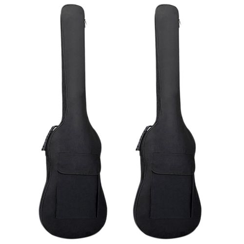 2x Électrique Housse Pour Guitare Basse Sac De Transport Rembourré Étui Souple Rembourrage 5 Mm Léger Et Imperméable