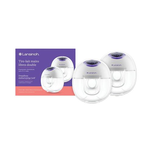 Tire-Lait Mains Libres Double Blanc - Transparent