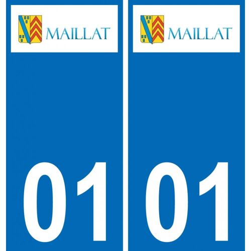 01 Maillat Logo Autocollant Plaque Stickers Ville - Droits