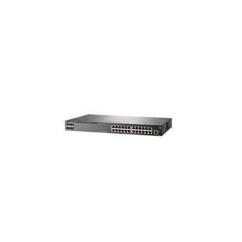 HPE Aruba 2540 24G 4SFP+ - Commutateur - Géré - 24 x 10/100/1000 + 4 x 10 Gigabit Ethernet / 1 Gigabit Ethernet SFP+ - de bureau, Montable sur rack, fixation murale