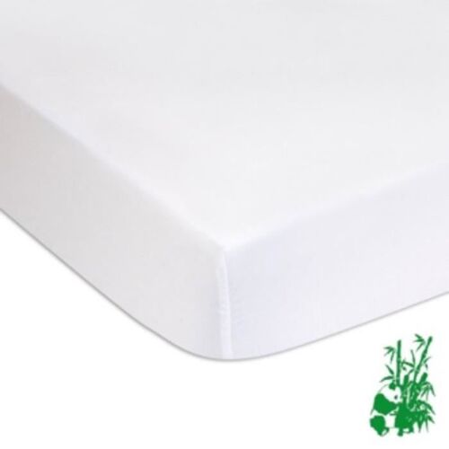 Easy Dort Lot De 2 Alèses, Protèges Matelas 60x120 Cm | Bambou Pu | Lit Enfant, Bébé 60 X 120 Cm | Imperméable Confortable Blanc