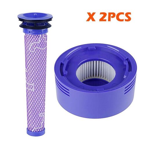 ASPIRATEUR ROBOT ,1post 1pre filters--Ensemble de filtres de rechange pour aspirateurs Dyson V7 V8, pièces de rechange, pré filtres