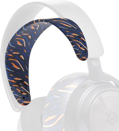 LORANKA-HeadbandZ Arctis Nova ¿ Bandeau en Silicone amélioré pour Casques Arctis Nova par Wicked Cushions ¿ Flexibilité, Confort et Style améliorés avec des Designs d'oreillettes Assortis | Navy Tige