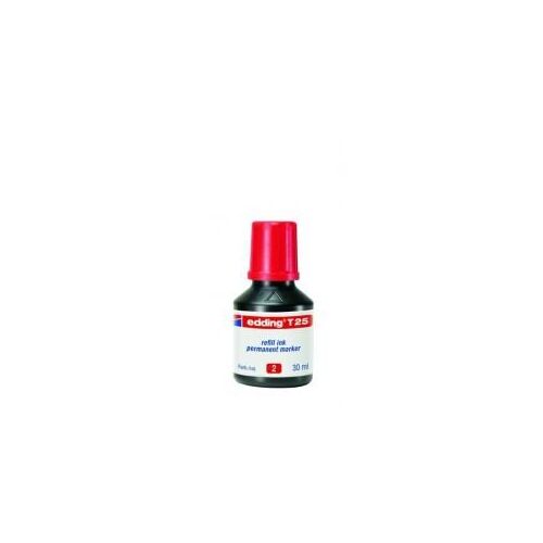 Edding T 25 - Encre - Permanent - Rouge - 30 Ml
