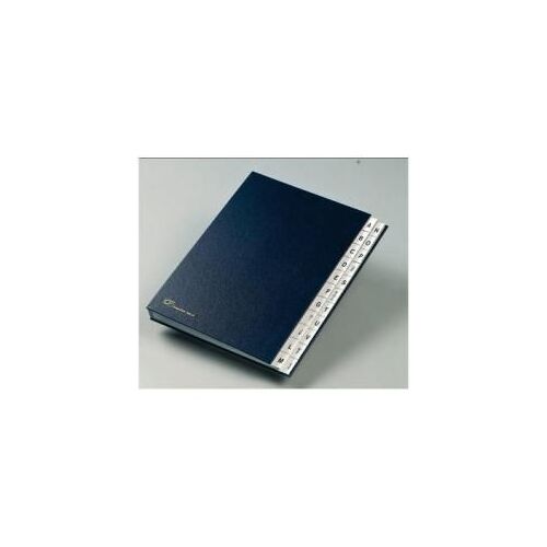 Fraschini - Trieur - 22 Compartiments - 22 Positions - Pré-Imprimé : A-Z - 240 X 340 Mm - À Onglets - Vert