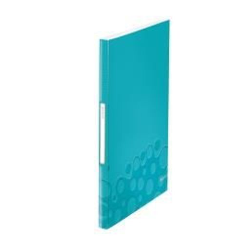 Leitz Wow - Porte Vues - 40 Pochettes - A4 - Pour 80 Feuilles - Turquoise Métallisée