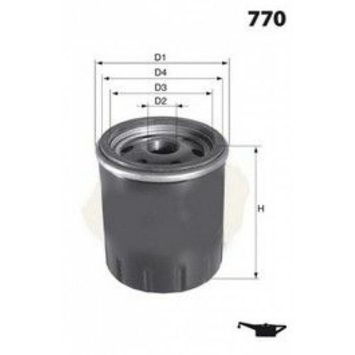 Filtre À Huile - Renault Clio 1.2 Ethanol 05/2005-11/2012