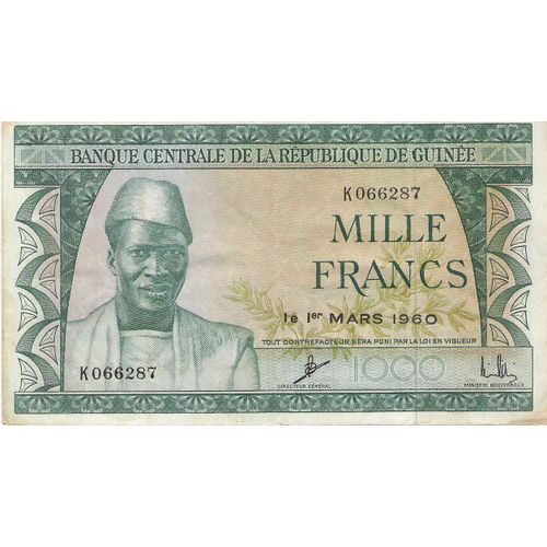 Billet 1000 Francs Afrique