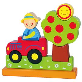 Puzzle Magnétique 3d En Bois Ferme Bébé Enfant 2ans+ | Multicolore