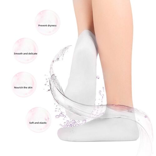 Chaussettes De Pédicure Hydratantes En Silicone, Pour Spa, À Usage Domestique, Pour Enlever Les Callosités, Les Cors, Protection Contre Les Fissures Des Pieds, Réutilisables 