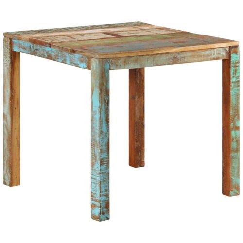 vidaXL Table de salle ¿¿ manger 82x80x76 cm Bois de r¿¿cup¿¿ration solide