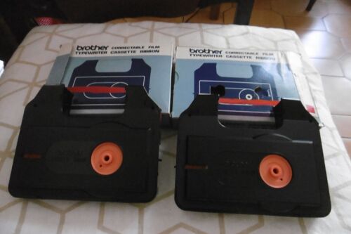 BROTHER Cassette machine à écrire film rouge pour machine à écrire BROTHER M7800/ P910C lot de 2