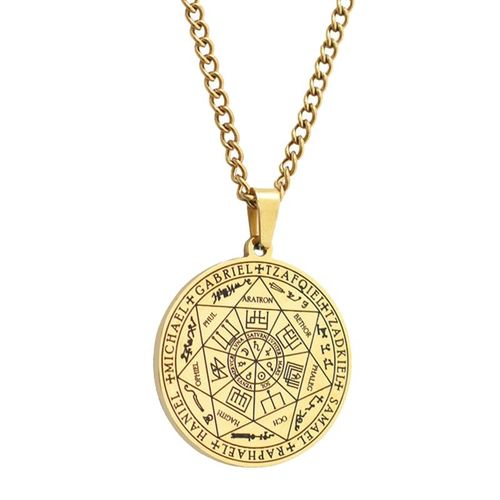 Pendentif En Forme De Cube Metatron Pour Hommes, Pendentif À Sept Archangel, Sceau De La Géométrie Sacrée, Ange De Salomon, Tetragrammaton
