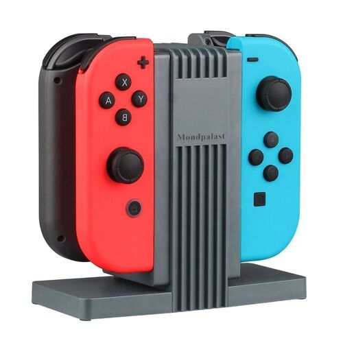 Base De Recharge Station D'accuei Multi-Chargeur Mpteck - Pour Remote Manette Nintendo Switch Joy-Con - Charge 4 Contrôleurs
