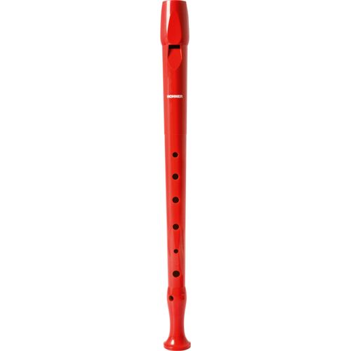 Hohner Hob95084re Melody Flûte À Bec Soprano, Doigté Simple, Allemand - Rouge
