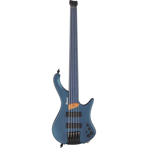 Ibanez Ehb1005f Bass Workshop Arctic Ocean Matte Basse Électrique 5 Cordes Sans Tête Avec Housse