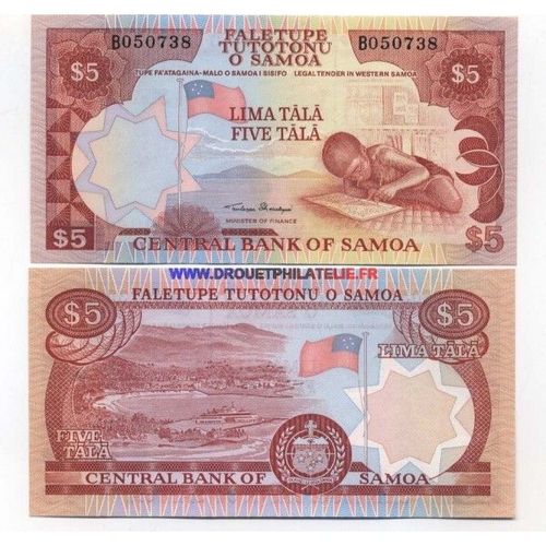 Samoa - Pk N° 26 - Billet De 5 Tala