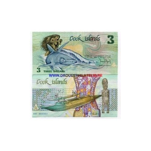 Iles Cook - Pk N° 3 - 3 Dollars