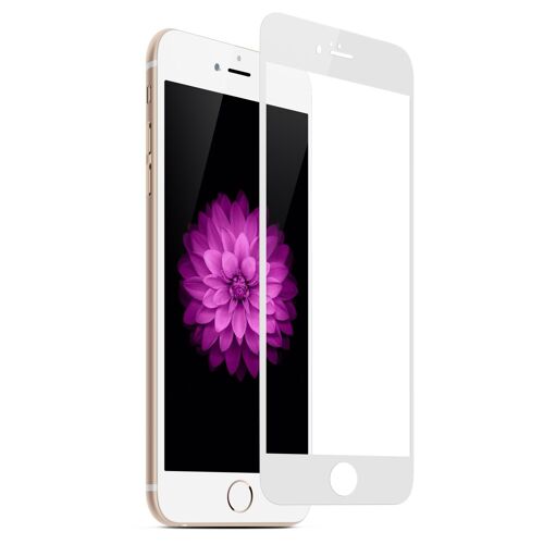 Film De Protection Blanc En Verre Trempé Iphone 6 6s Plus (5"5) Anti Casse Anti Rayures 0.30 Mm