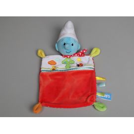 Doudou Schtroumpf Plat Rouge Blanc Bleu Champignon Nicotoy