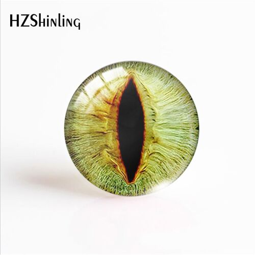 Cabochon En Verre Fait À La Main Avec Motif De Dragon Et Yeux De Chat, Accessoires De Bijoux, Résultats Sympas, Cadeaux, 16mm, 20mm, 25mm