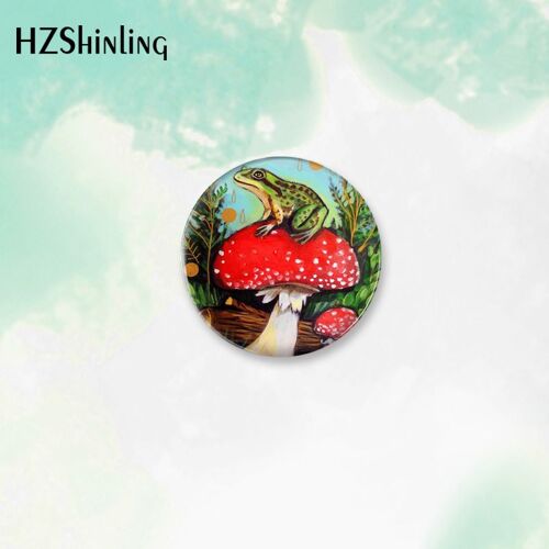 Broche De Bouton De Grenouille De Dessin Animé Pour Vêtements, Épingle De Décoration De Sac À Dos, Bijoux Ronds, Rouge, Pièce Plus Lente, Nouveau, 2023