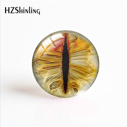 Cabochon En Verre Fait À La Main Avec Motif De Dragon Et Yeux De Chat, Accessoires De Bijoux, Résultats Sympas, Cadeaux, 16mm, 20mm, 25mm