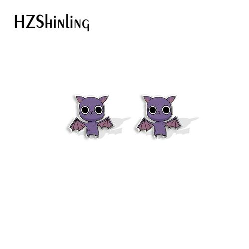 Boucles D'oreilles En Acrylique Pour Femmes, Bijoux En Résine Époxy, Motif De Dessin Animé, Crâne, Boule À Paupières, Halloween, 2022