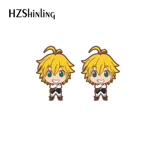 Boucles D'oreilles En Résine Acrylique De Dessin Animé Anime, Les Sept Péchés Capitaux, Élection Xy, Bijoux Fantaisie
