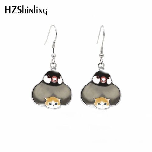 Boucles D'oreilles À Motif D'oiseaux, Canard, Chats, En Acrylique, Bijoux À La Mode, En Résine Époxy, 2022