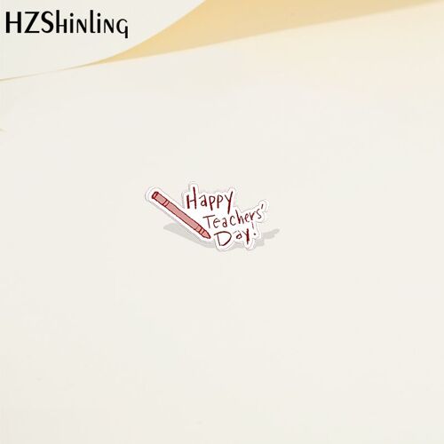 Épingle À Revers En Résine Époxy Acrylique, Épingles De Dessin Animé Happy Enseignants Day, Accessoires Bijoux À La Mode, 2022