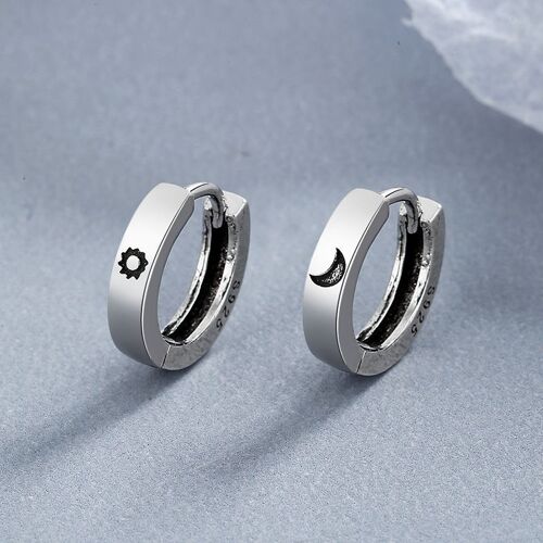 Boucles D'oreilles Classiques En Argent Givré Pour Homme, Bijoux Glamour, Stéréo, Conique, Géométrique, Mode, Accessoires De Ixde Rue