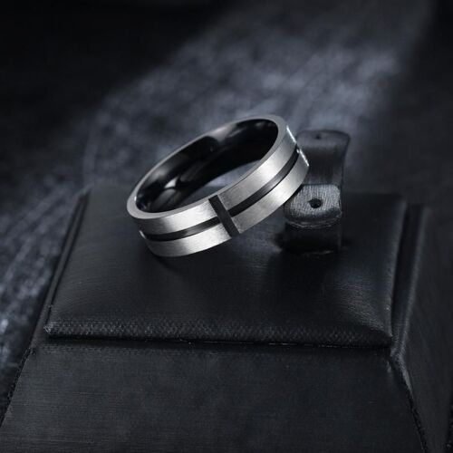 Bague Minimaliste En Acier Inoxydable Pour Hommes Et Femmes, Bijoux Punk À La Mode, Cadeau Disponible En Trois Couleurs