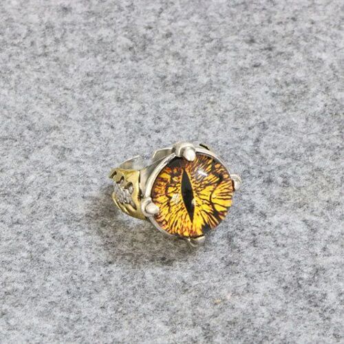 Bague Vintage Gothique Oeil Du Diable Pour Hommes, Anneau Ouvert Design À La Mode, Bijoux Punk De Fête De Banquet, Cadeaux