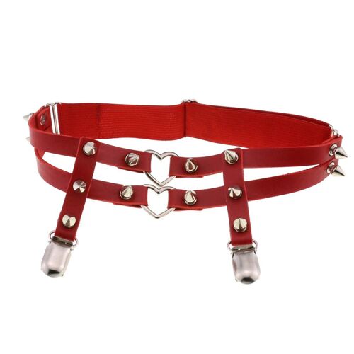 Ceintures De Jarretelles En Forme De Coeur Pour Filles, Bijoux De Cuisse, Punk, Accessoires De Cosplay Gothiques Sexy